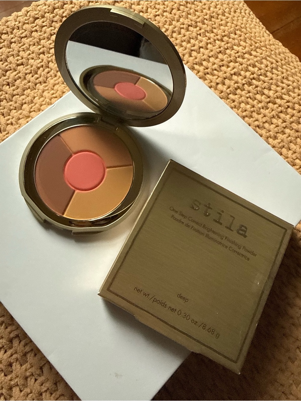 Stila Radiant Color Correcting Compact — Peach, Brown & Golden Tones
